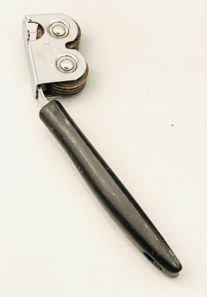 MCM Ekco Chrome Plated Pull Through Knife Sharpener 6.5” Retro Gadget Vintage