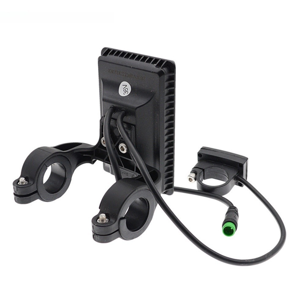 Electric bike instrument panel with inductive LCD screen and speed control