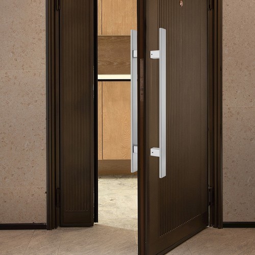 Stainless Steel Double Sided Push Pull Door Handle, H-shaped Door Pull Handle US