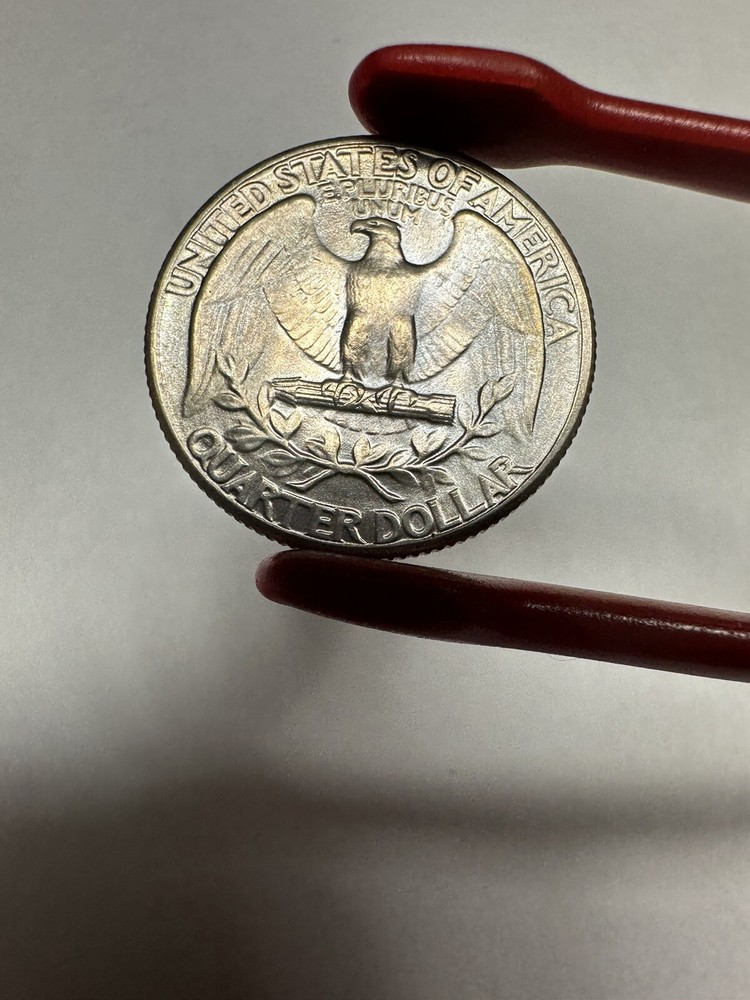 1939 Washington Quarter - Uncirculated - Subtle Rainbow Toning Toned