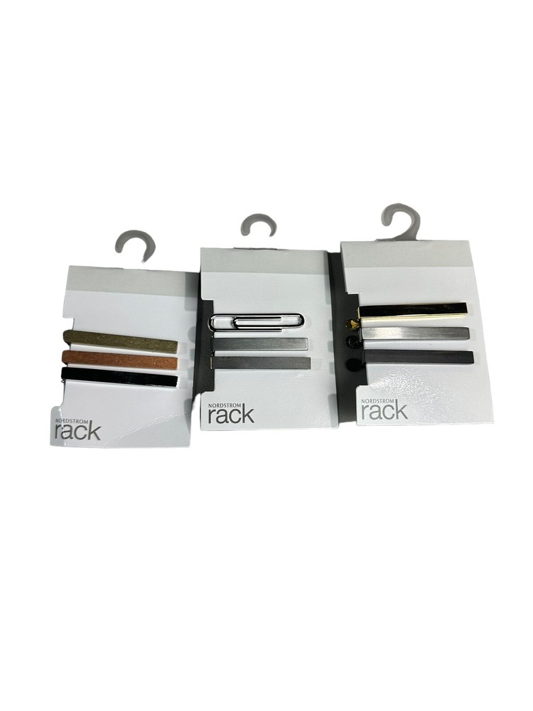 NEW Nordstrom Rack Tie Bar Clips 3-Pack Multiple Options