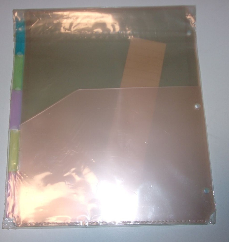HFP Two SIDED Pocket Plastic Dividers, 5 Tabs (676)