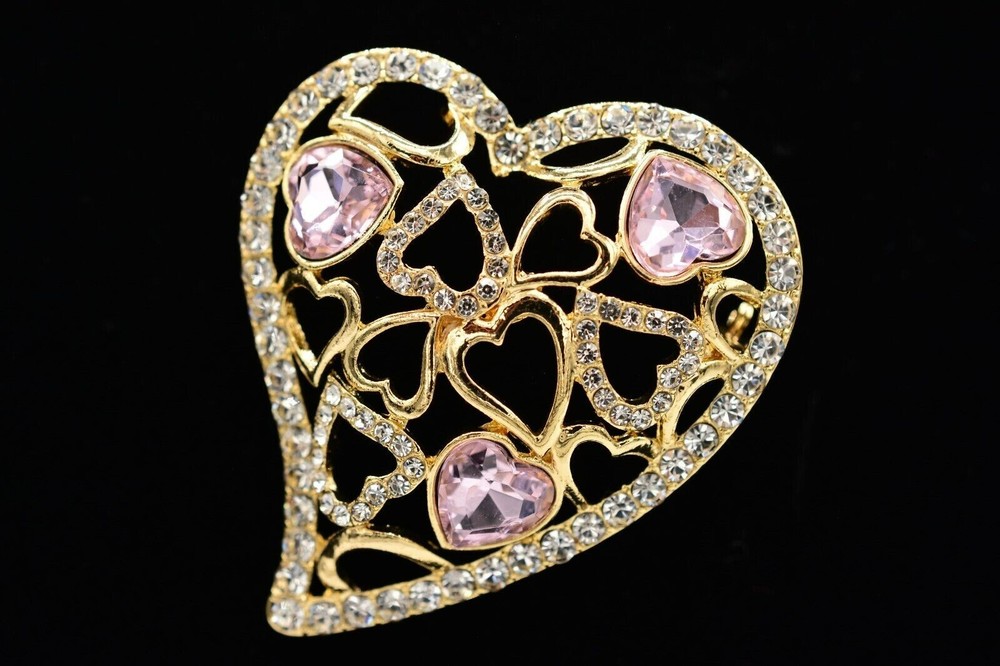 Monet Heart Pin (In Original Box)