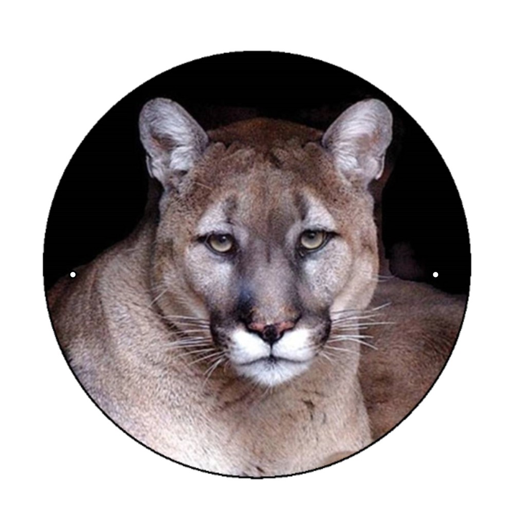 mountain lion WALKING STICK MEDALLION