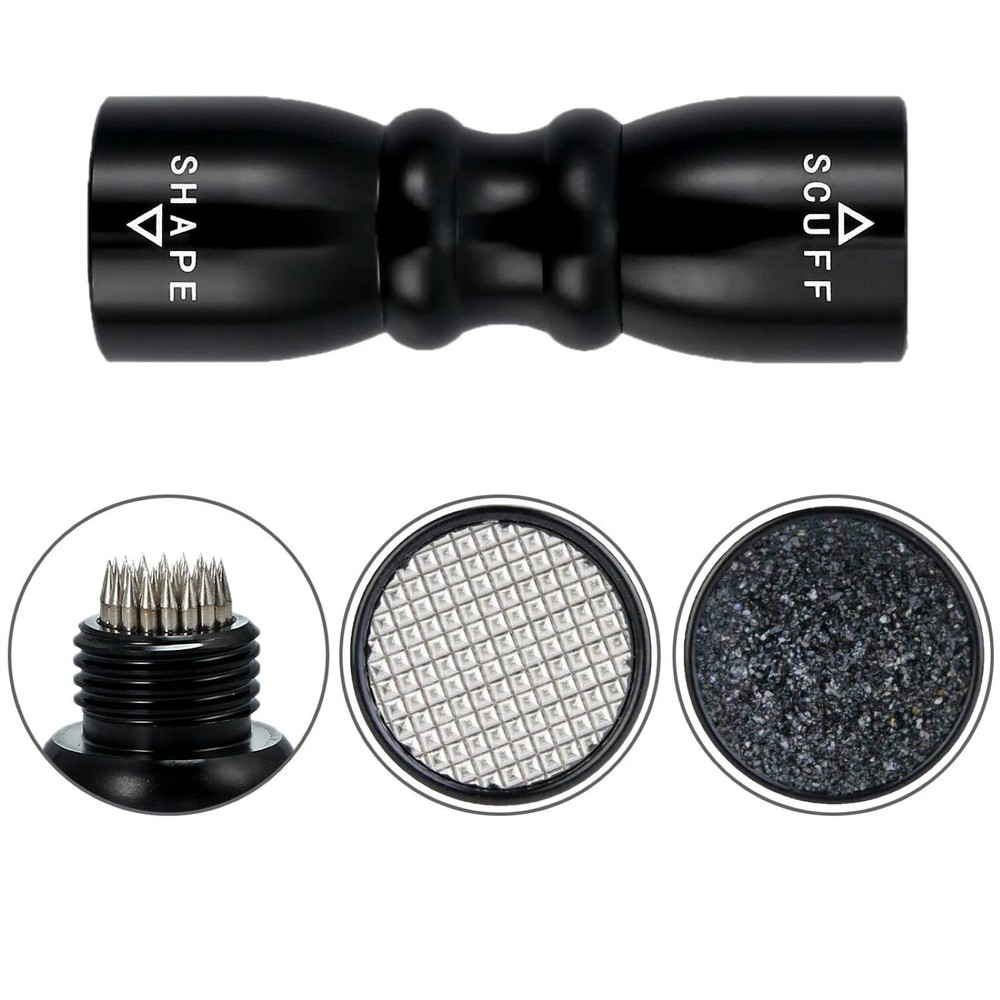 Black Billiard Pool Cue Tip Tool Scuffer Shaper Aerator Tip Pick Accessory