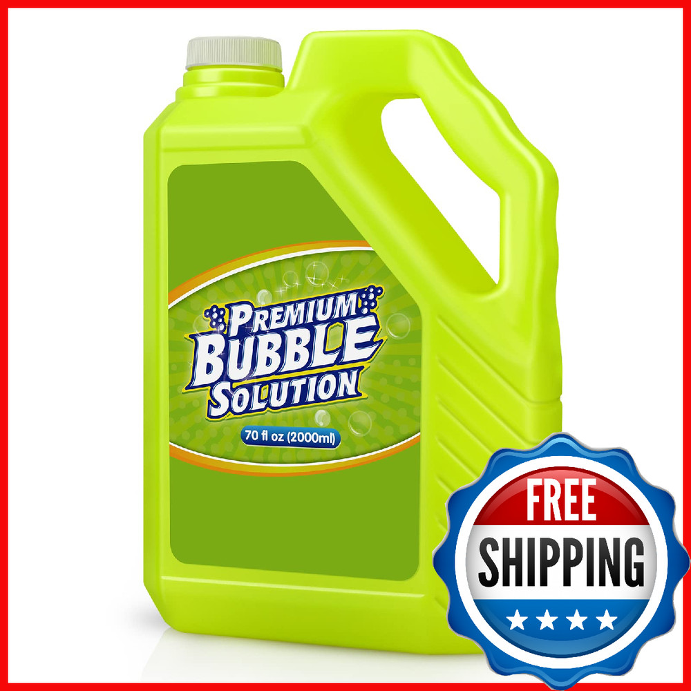Bubble Solution Refill - 70 OZ Premium Bubbles Refill for Bubble Machine, Wand,