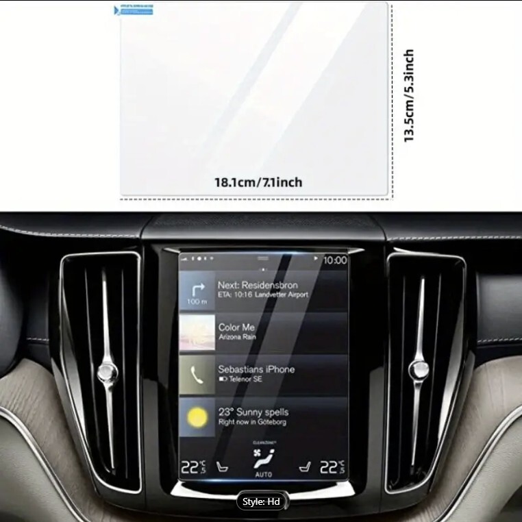 Volvo Glass Screen Protector for Center Console