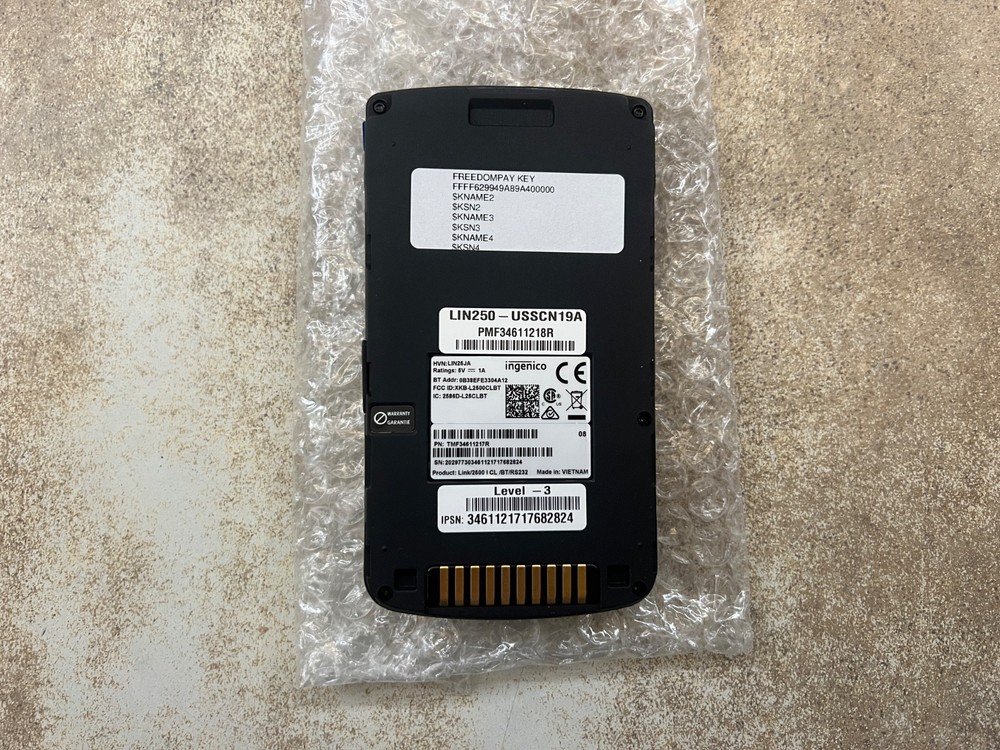 Ingenico Link 2500 PMF34611218R POS Bluetooth USB Card Reader Terminal