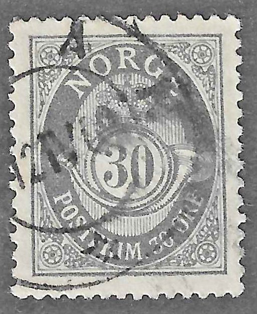 Norway (1907)  - Scott # 55,    Used