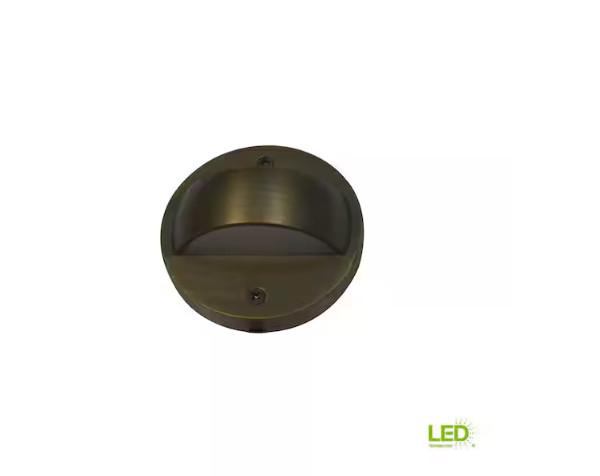 Home Decorators LED Deck/Step Light Low Voltage Brass Bronze Finish NEW