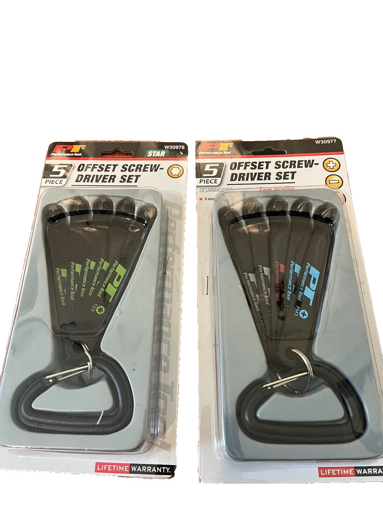 PERFORMANCE TOOL STAR OFFSET KEYDRIVER BIT 10 PCS. SET-TORX,PHILLIPS,SCREWDRIVER