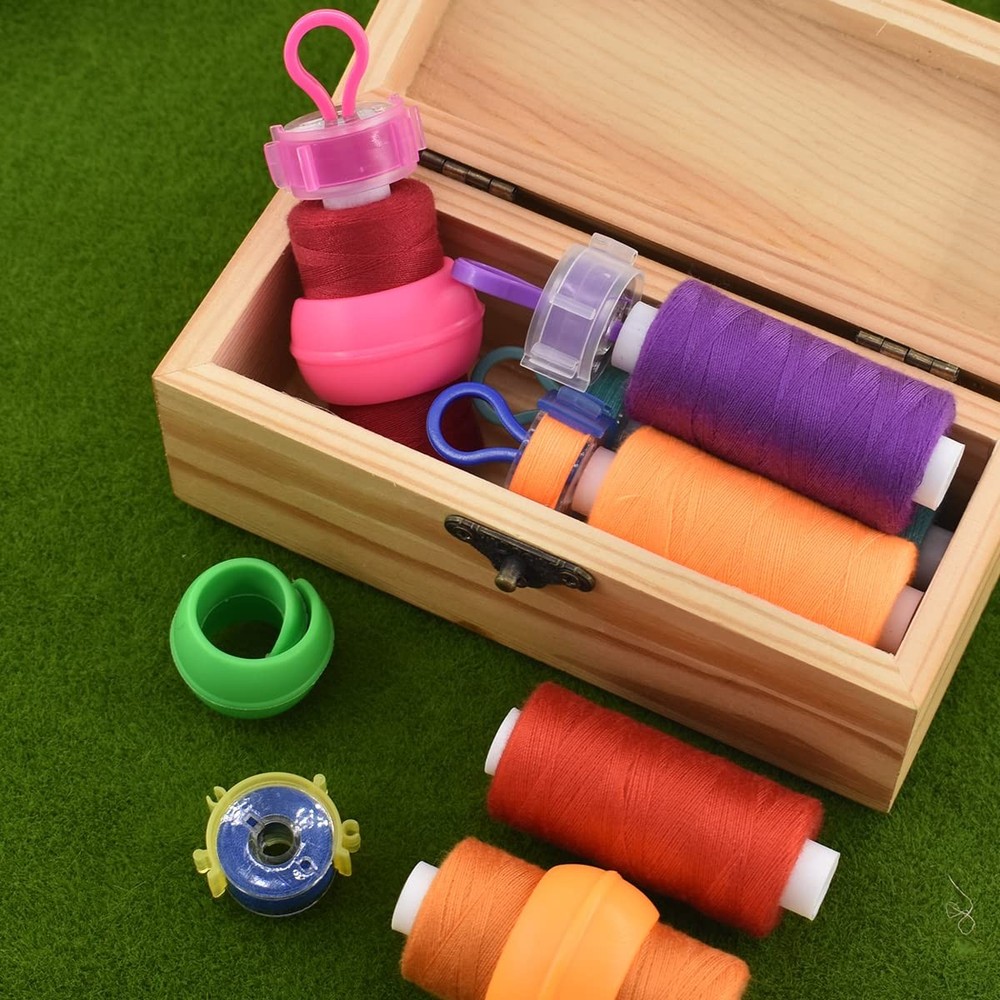142Pcs Bobbin Thread Buddies Set Sewing Thread Spool Organizer Including 70Pc...