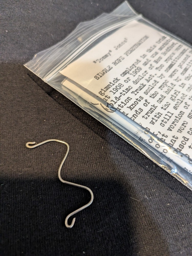 "Tommy Jones"  Single Rope Penetration Magic Trick