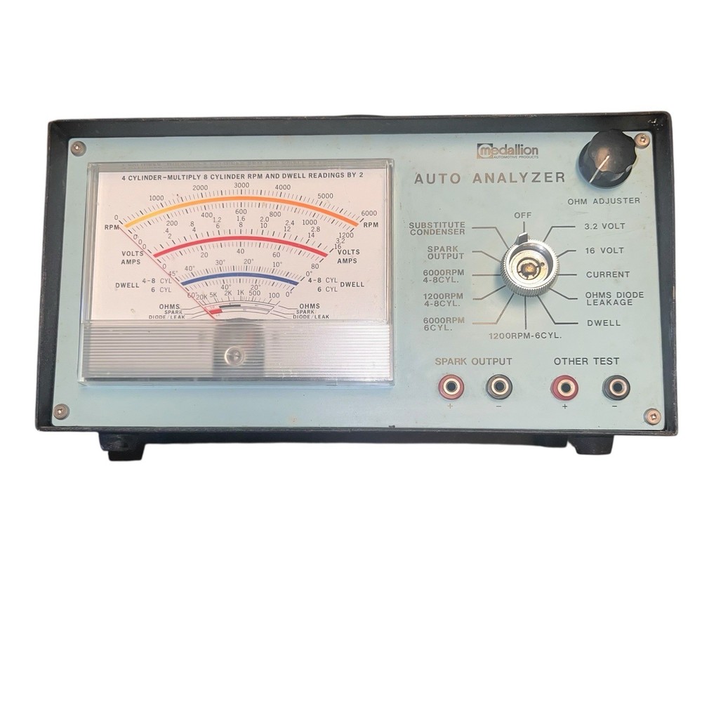 Vintage MEDALLION Auto Analyzer with Owners Manual