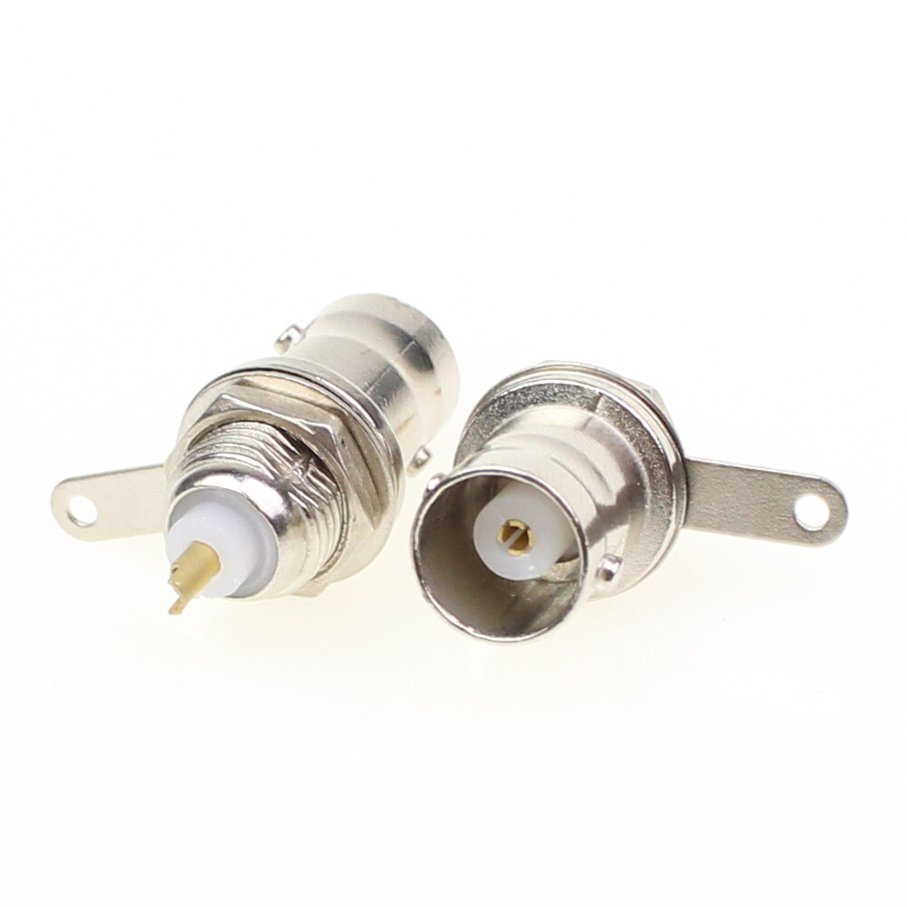 20Pcs BNC Female Chassis Panel Mount Solder Nut Bulkhead Type Jack RF Connector