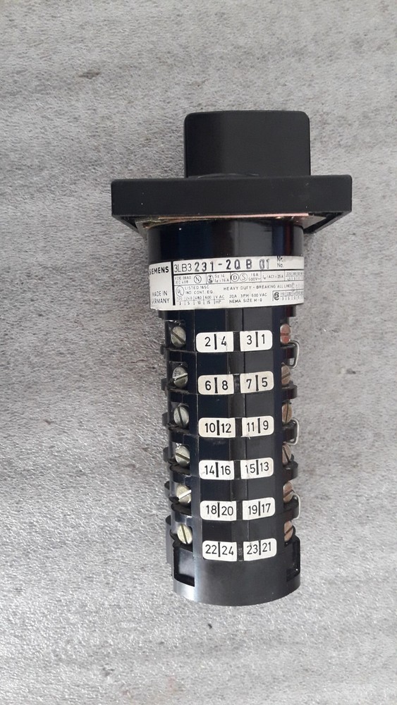 SIEMENS 3LB3231-2QB01 AMMETER SELECTOR SWITCH