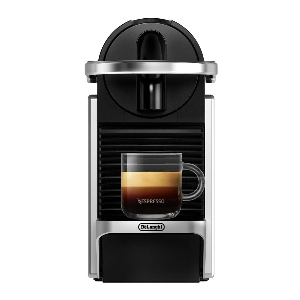De'Longhi Nespresso Pixie Automatic Espresso Machine with 19 Bar Pressure Silver