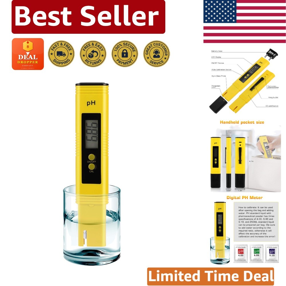 Automatic Temperature Compensation pH Tester for Accurate Water Measurements