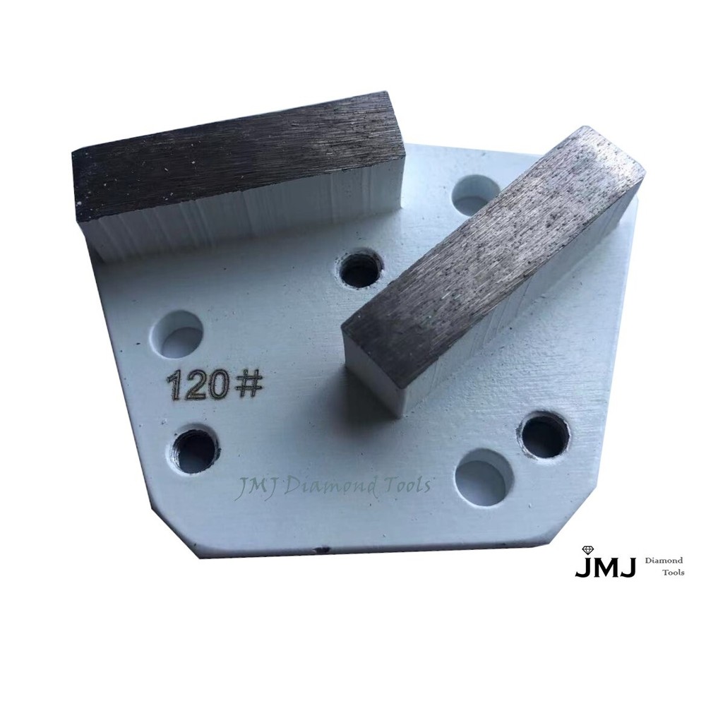 9-Pack: Grinding & Polishing Pad Soft Bond 120 Grit Rectangle 2 Segments