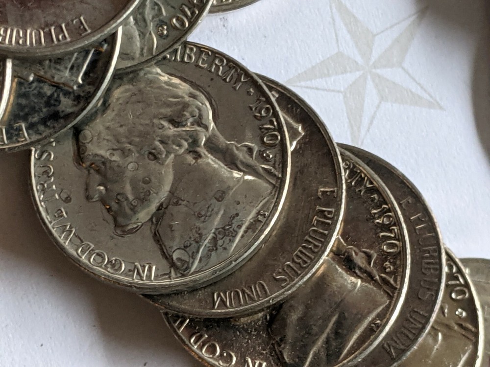 1970-S Uncirculated JEFFERSON NICKEL ROLL -