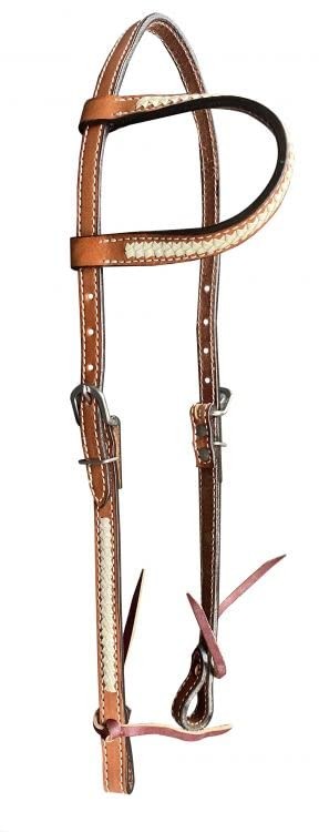 Showman Argentina Cow Leather Single Ear Headstall