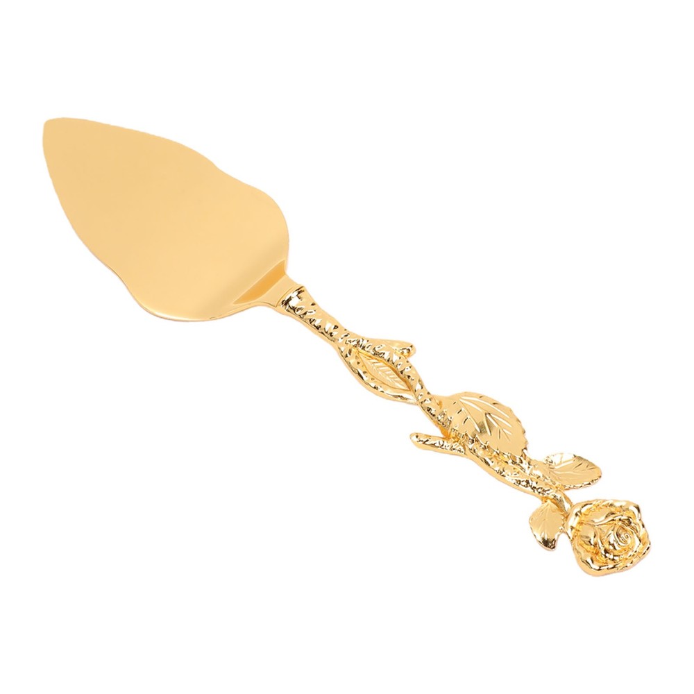 2-Elegant Rose Handle Cake Cutter Set For Wedding Party Events