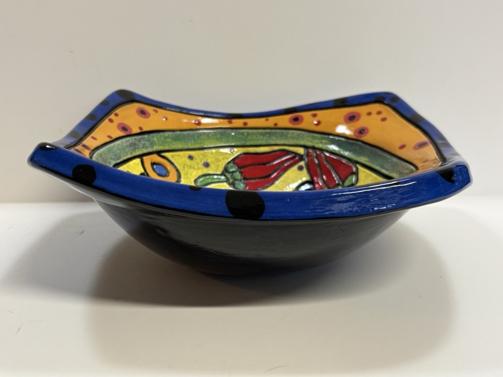 Bisaillon Studio Art Pottery Bowl 8 X 8