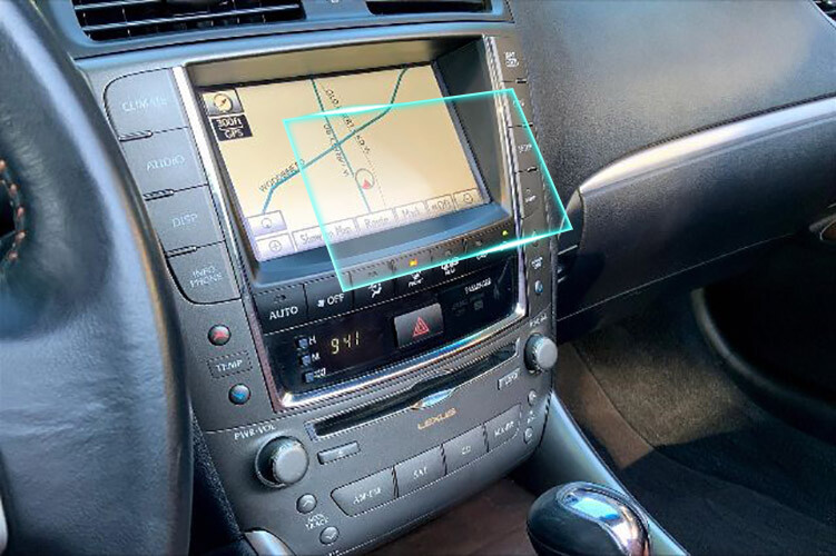 Crystal Clear Screen Protector for 2016 Lexus IS C 250C Vehicle Navigation