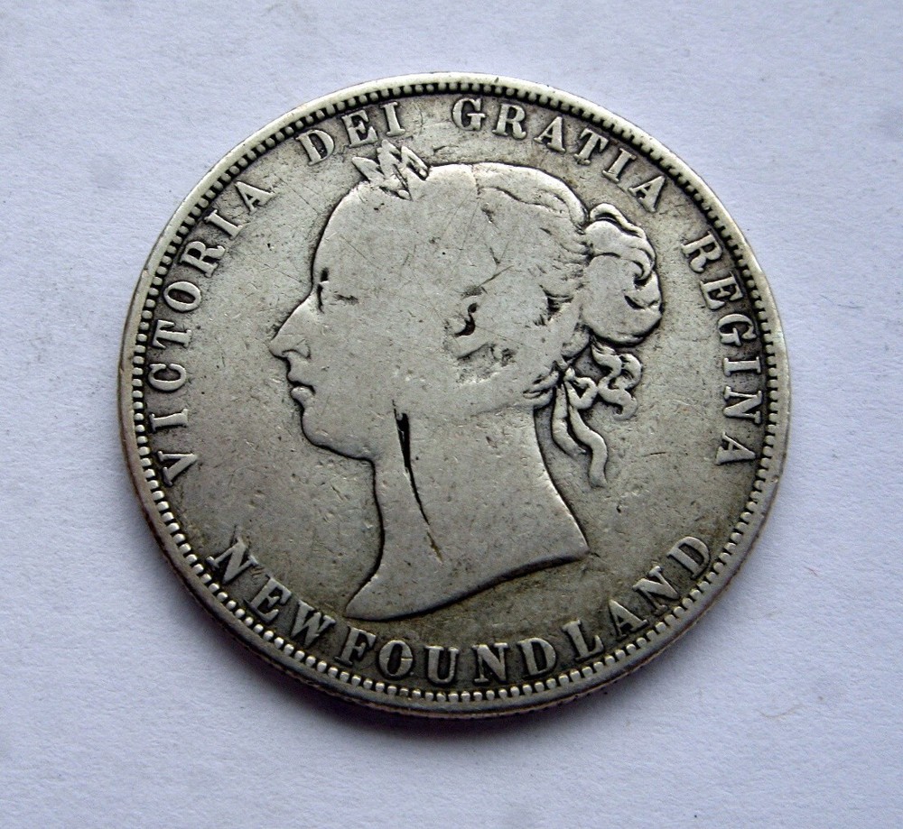 1873 Newfoundland 50 Cent - MINTAGE 32,000
