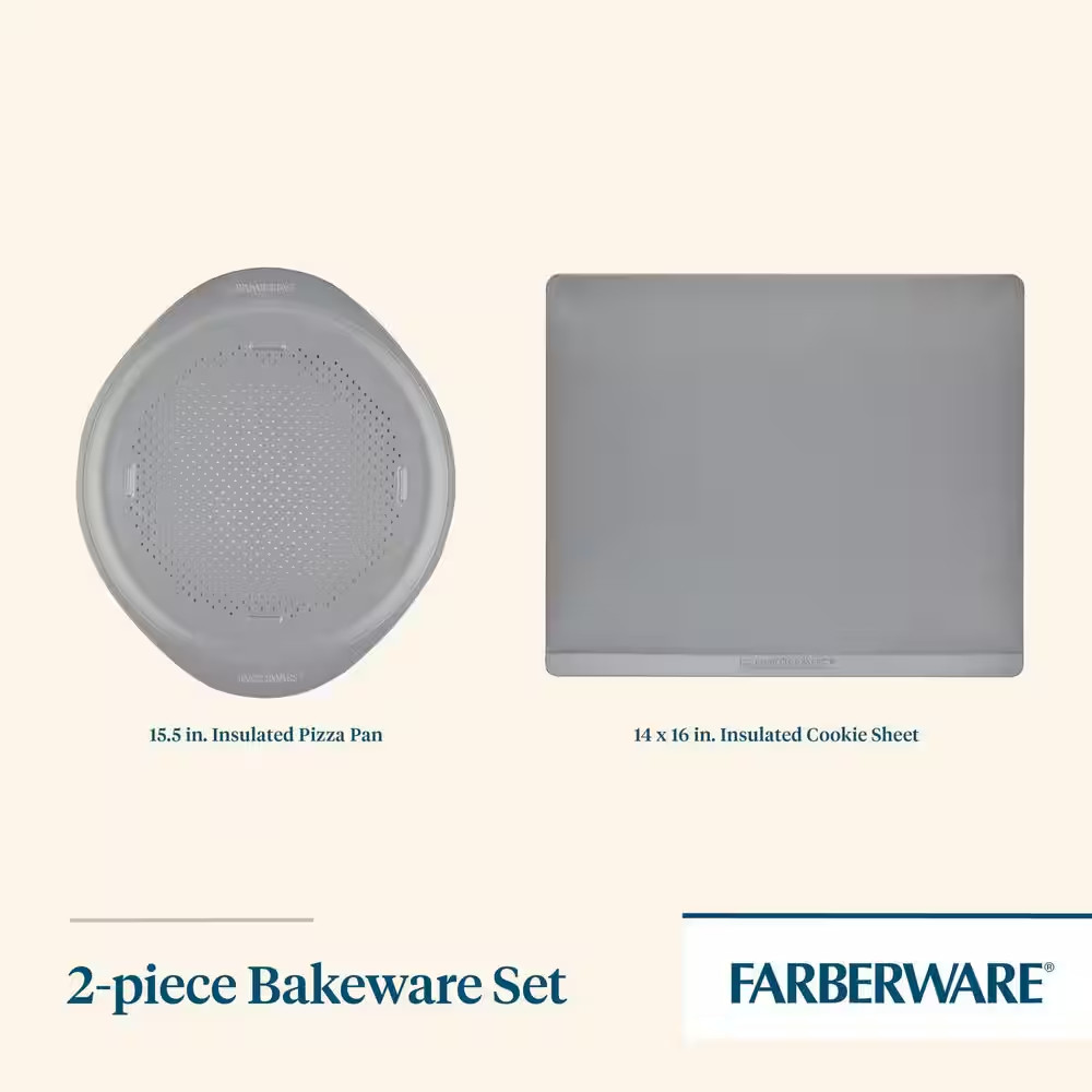 Smartbrown Bakeware 2-Piece Gray Bakeware Set