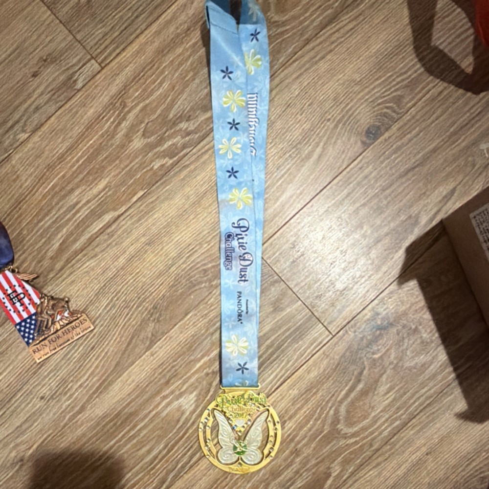 Disney Tinker Bell Pixie Dust Challenge 2017 Medal Collectible