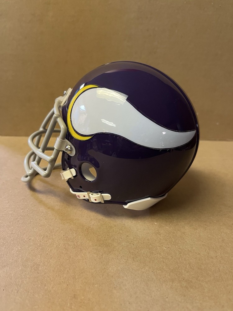 Minnesota Vikings custom riddell Throwback VSR4 mini helmet.
