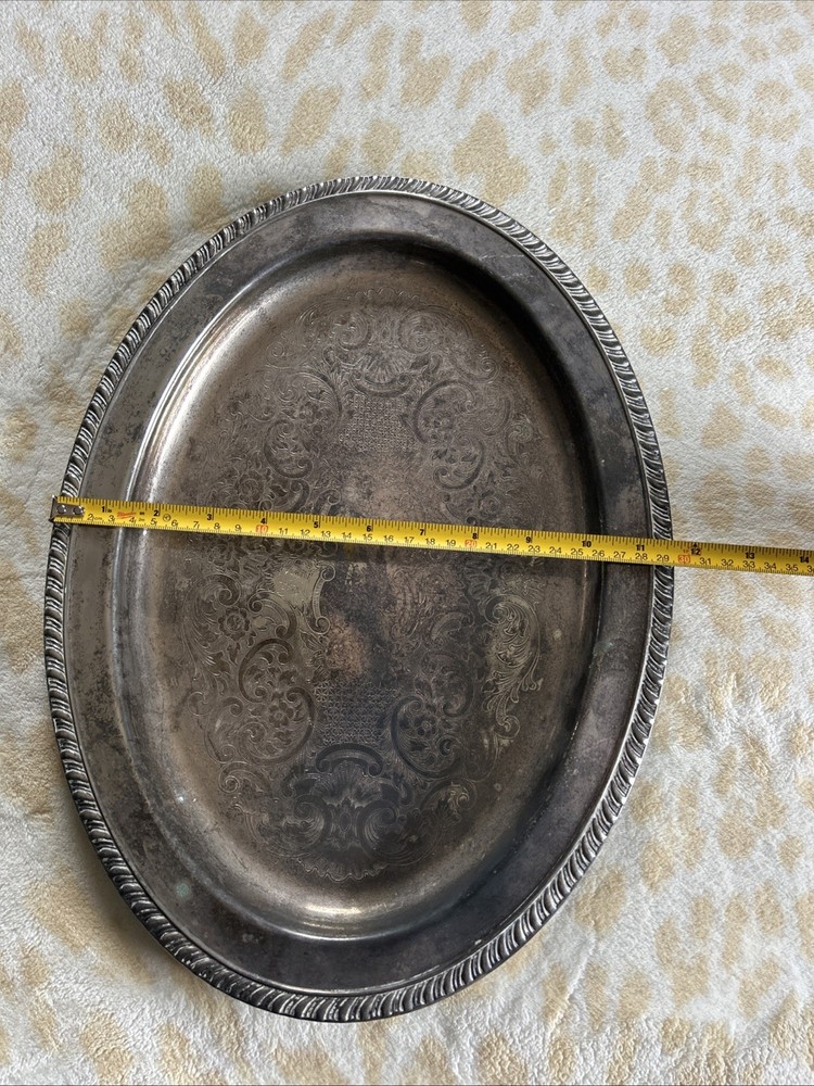 Vintage FB Rogers Silver Co Oval Serving Dish Silver Plated