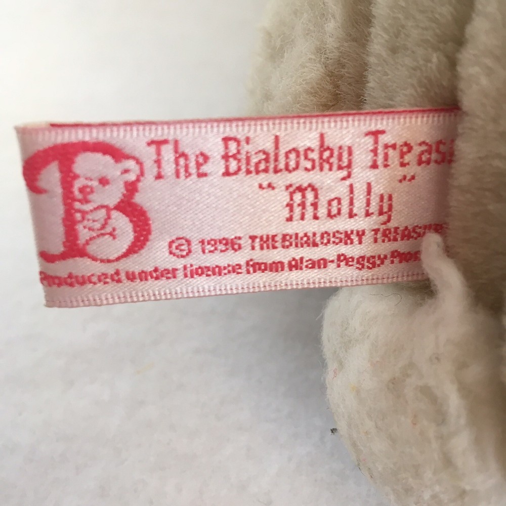 1996 THE BIALOSKY TREASURY EASTER BUNNY RABBIT MOLLY & MICHAEL PLUSH LOT 2