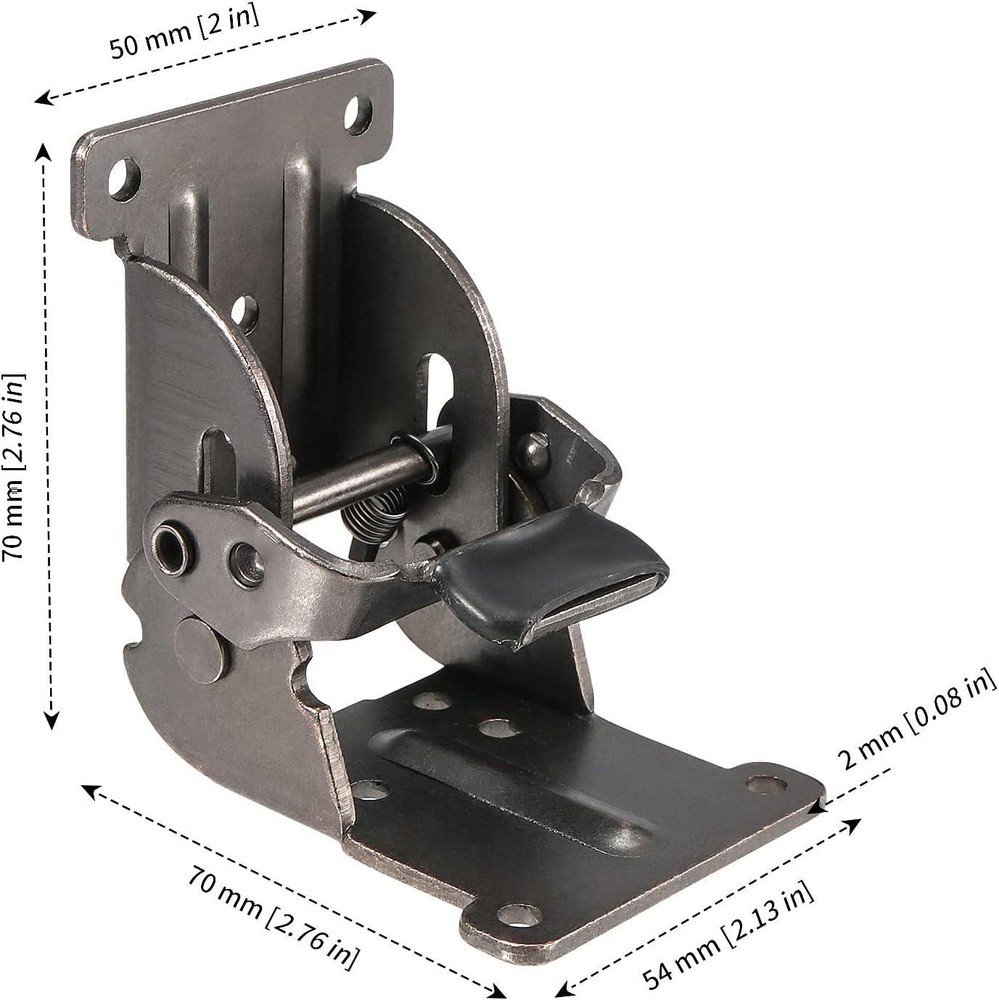 4PCS Self Locking Folding Hinge 0 90 180 Degree Foldable Leg Hinge Support Brac