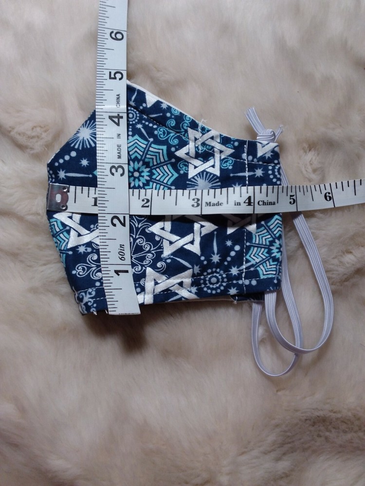 Hanukkah Cotton Face Mask Large