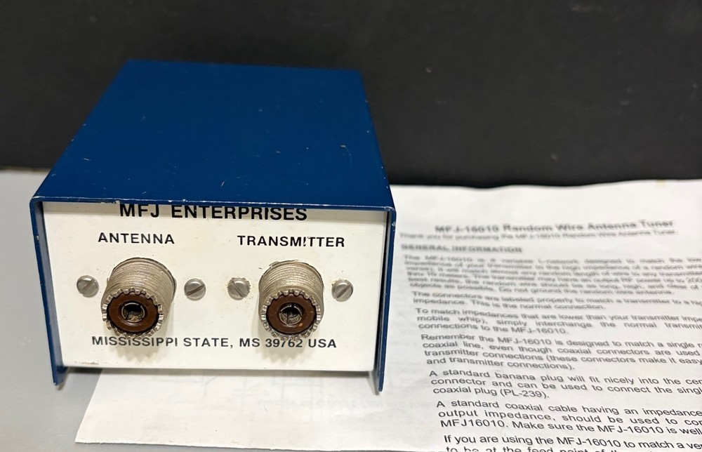 MFJ-16010 RANDOM WIRE TUNER, TESTED.