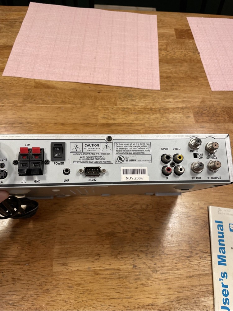 PANSAT Model 2500A DIGITAL SATELLITE RECEIVER BOX