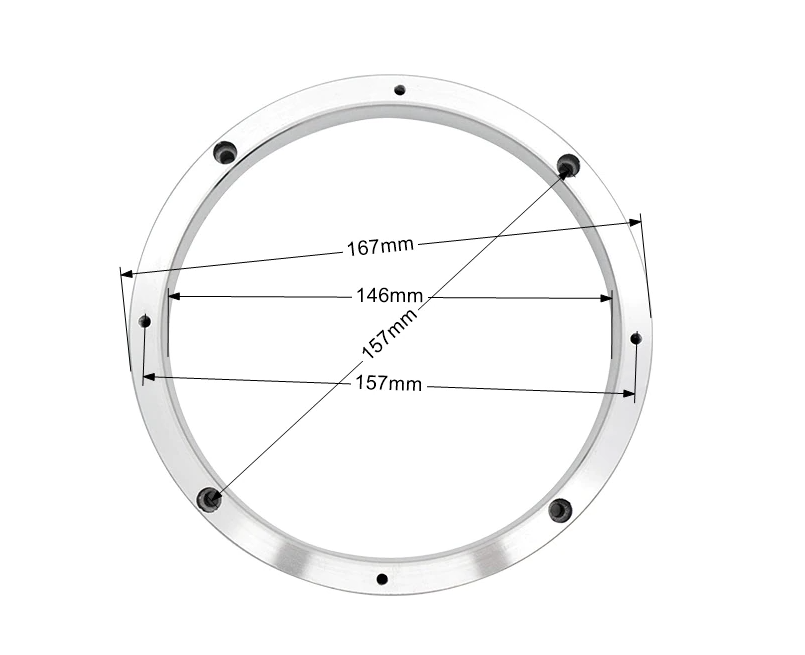 6.5 Inch Aluminum Speaker Ring Spacers Mounting Adapter Rings PRECISION POWER