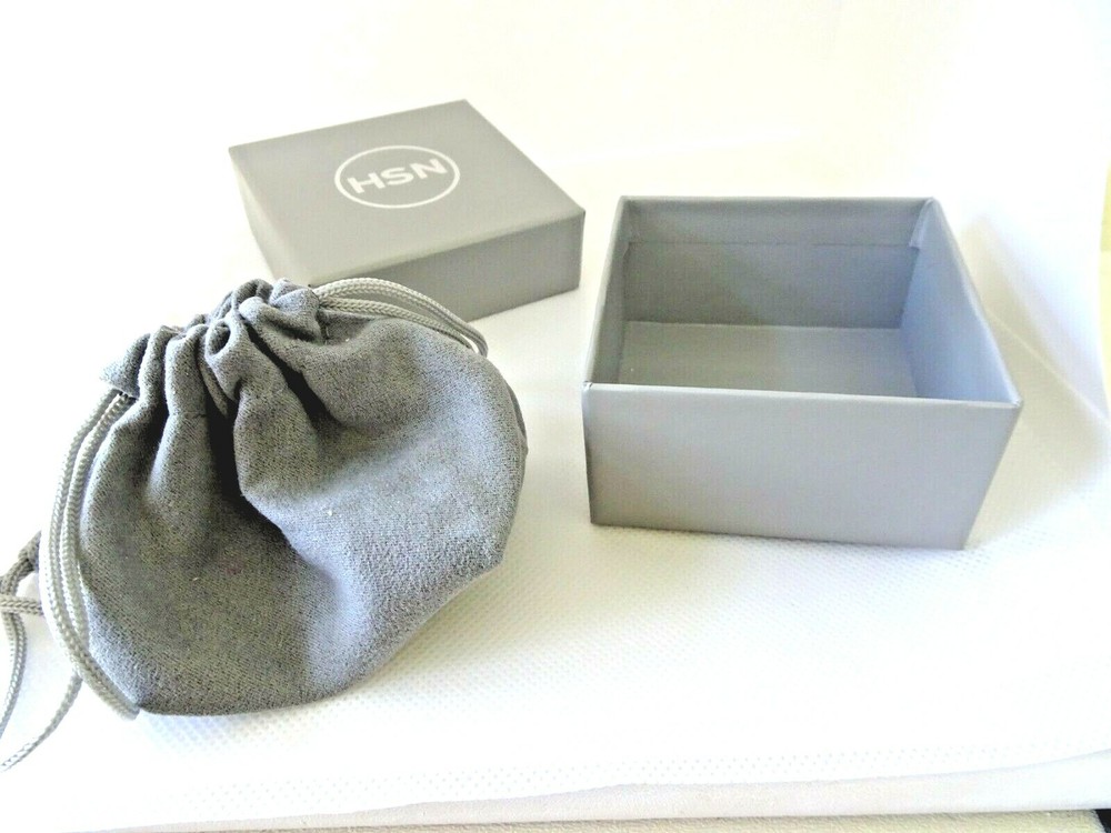 HSN Gray Gift Box and pouch