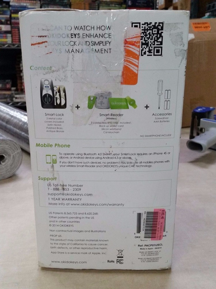 OKIDOKEYS Smart Lock System Smart Reader Classic Access-Pack Bluetooth RFID