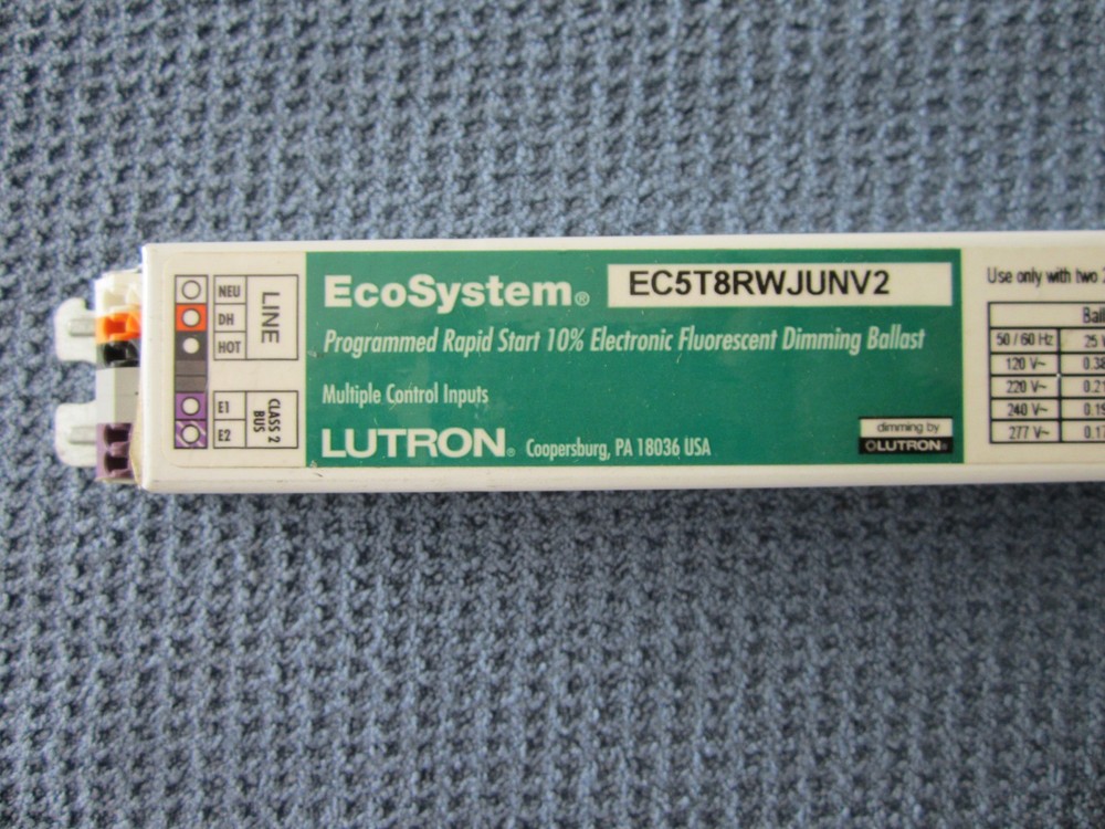 Lutron EC5T8RWJUNV2 Fluorescent Dimming Ballast