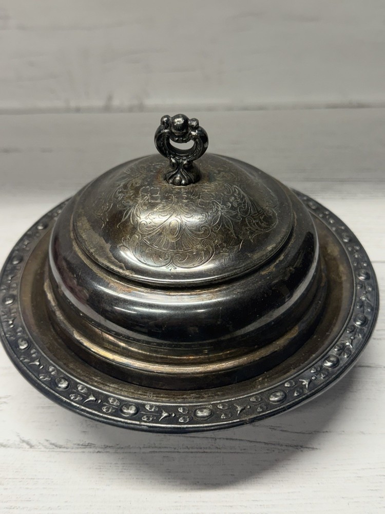 Vintage Silver Plated Chafing Dish Buffet Server Collectible