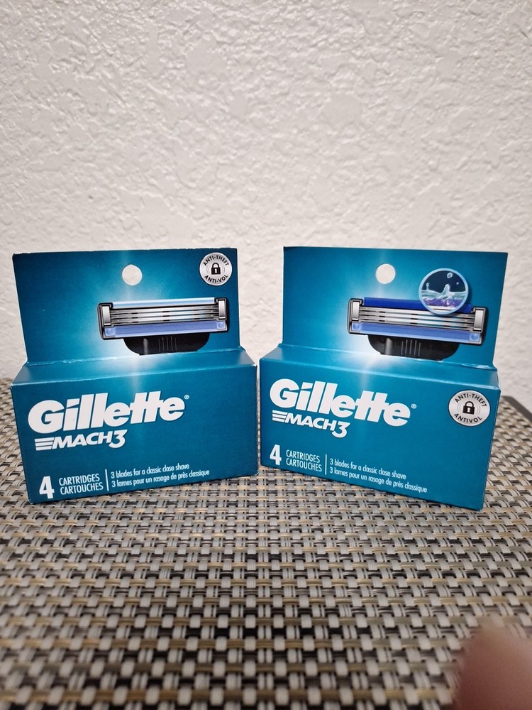 Gillette Mach3-4 Cartridges X Two Boxes