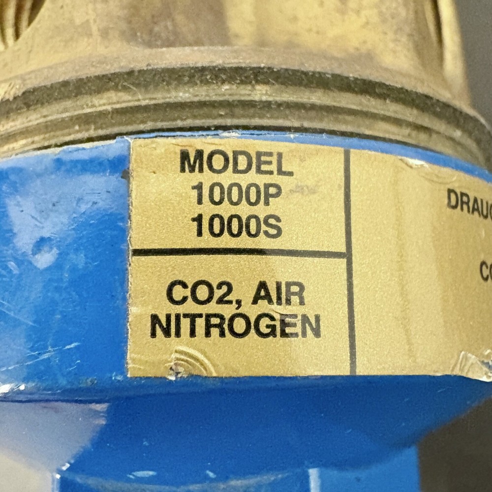 Draught Technologies Compressed Gas Regulator, Model 1000P, 2600 PSIG