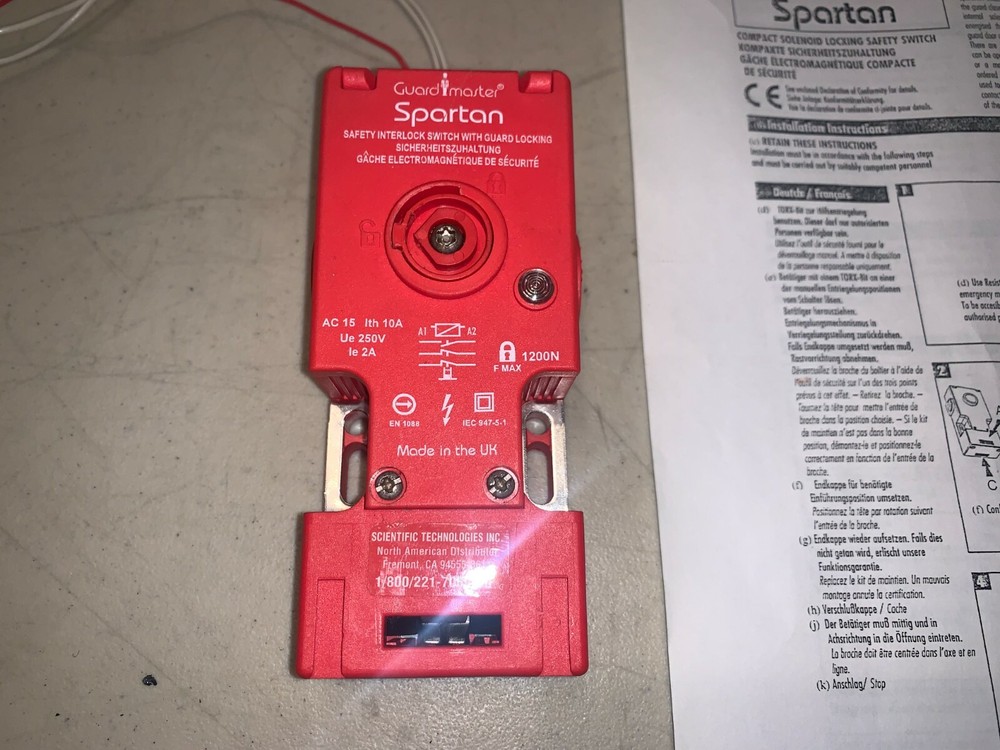 GuardMaster Spartan 36001 Locking Safety Switch