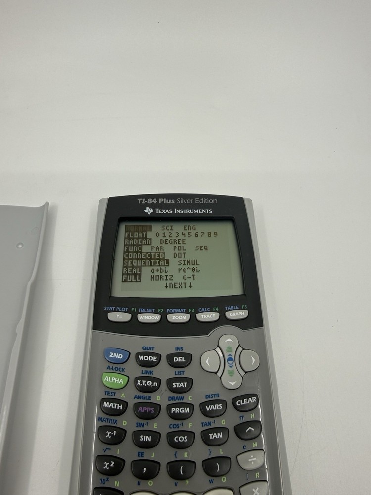 Texas Instruments TI-84 Plus Silver Edition Graphing Calculator Gray TESTED
