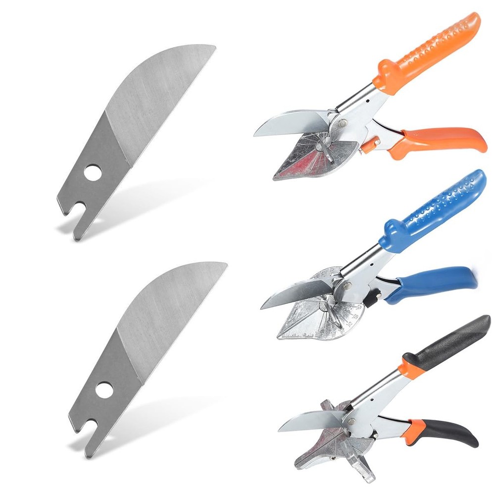 TorSor 3 Pack Multi Angle Miter Shear Cutter Blade Replacement Silver
