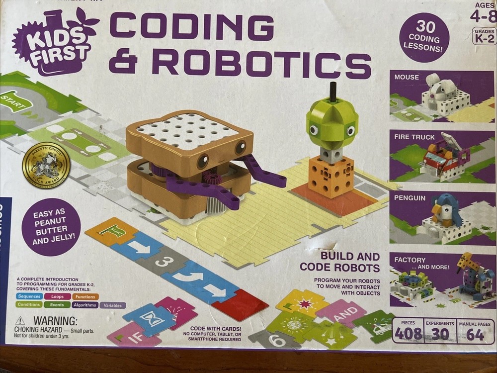 Thames & Kosmos Kids First Coding & Robotics 417 Pieces, 30 experiments Complete