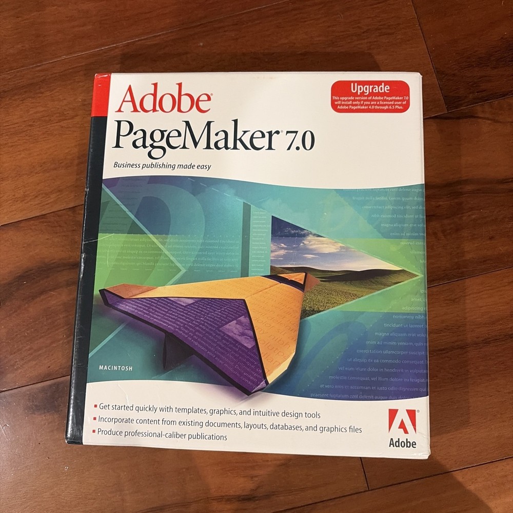 New Adobe PageMaker 7.0 Mac Upgrade Business Publishing